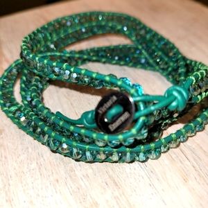 RARE-Vintage❤️✅️ Victoria Emerson-Natural Stone Wrap around bracelet & necklace